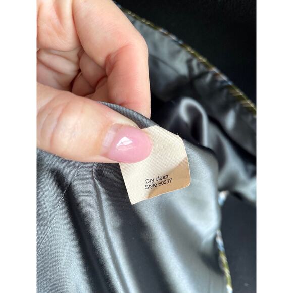 J.crew Lady Day Long Pea Coat Italian Wool Black Fitted Tailored 6 Tall - Picture 11 of 12